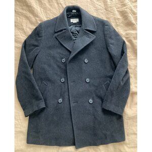 New St. John's Bay Wool Peacoat Men's Small Winter Overcoat Jacket